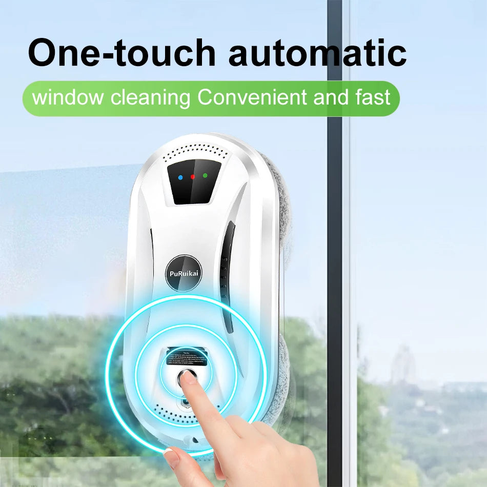 Ultra-Thin Smart Window Cleaning Robot | Automatic Glass Cleaning with Remote Control