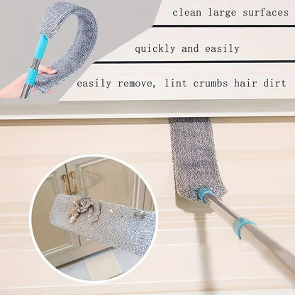 Extendable Microfiber Gap Duster | Telescopic Long Handle Brush for Under Appliances & High Ceilings