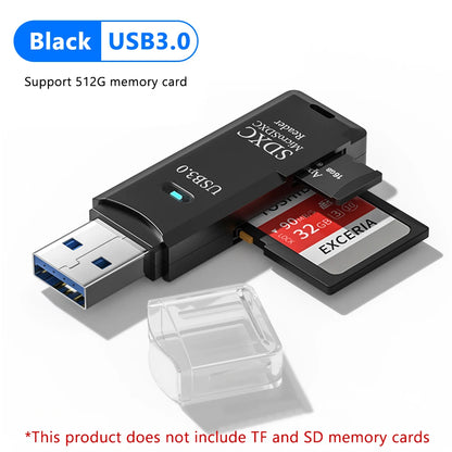 2-in-1 USB 3.0 SD & Micro SD Card Reader | High-Speed Data Transfer