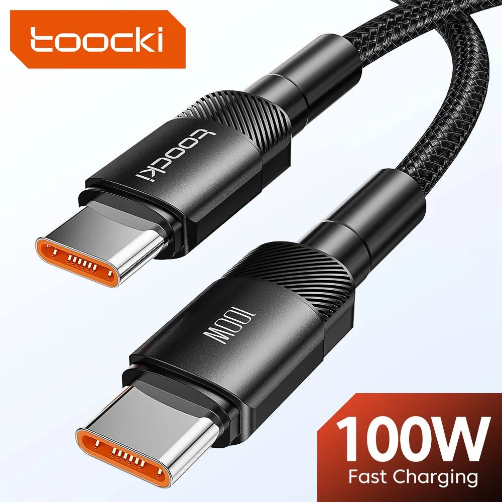 Toocki 100W USB-C to USB-C Fast Charging Cable | PD 3.0 & QC 4.0