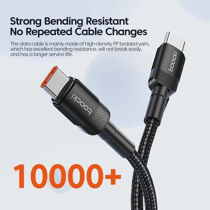 Toocki 100W USB-C to USB-C Fast Charging Cable | PD 3.0 & QC 4.0
