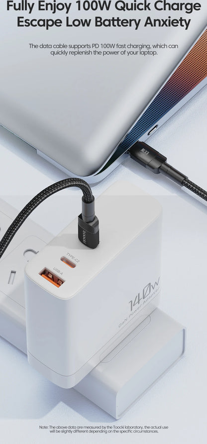 Toocki 100W USB-C to USB-C Fast Charging Cable | PD 3.0 & QC 4.0