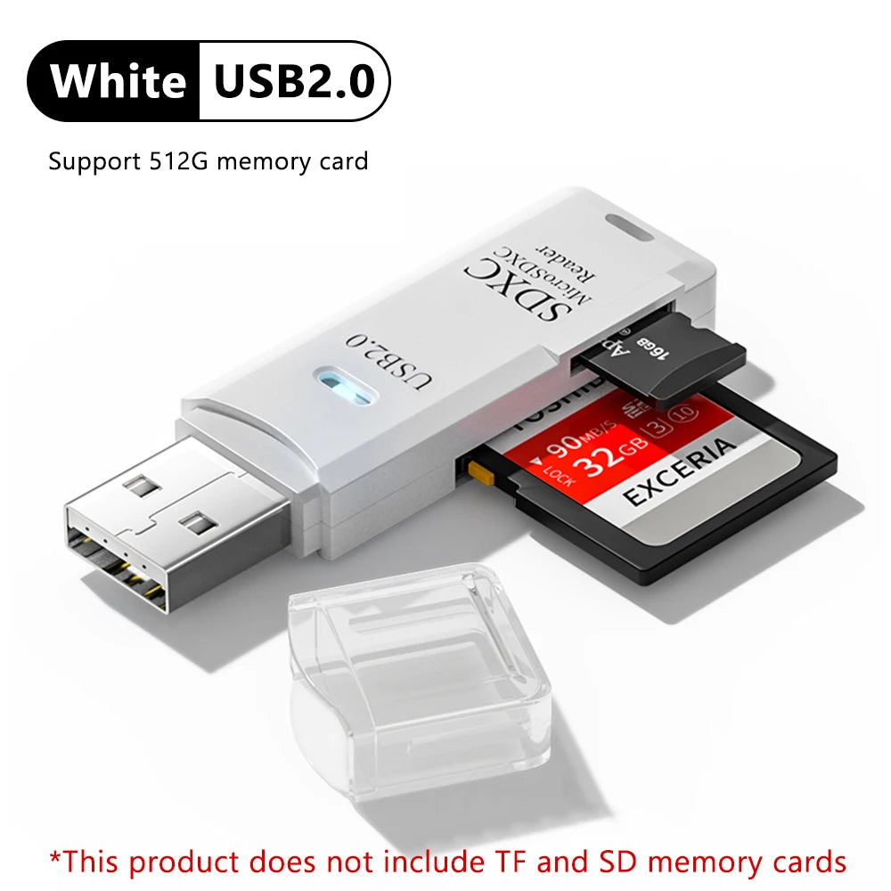 2-in-1 USB 3.0 SD & Micro SD Card Reader | High-Speed Data Transfer