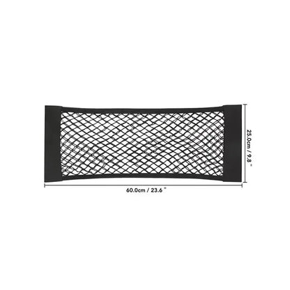 Universal Car Mesh Storage Net | Elastic Trunk & Seat Back Organizer