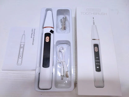 ProHome™ Ultrasonic Tooth Cleaner: Electric Plaque & Tartar Remover with LED Light