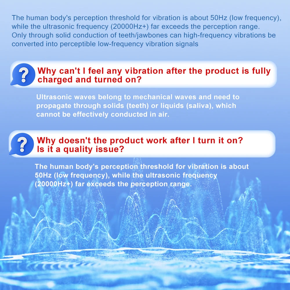 ProHome™ Ultrasonic Tooth Cleaner: Electric Plaque & Tartar Remover with LED Light